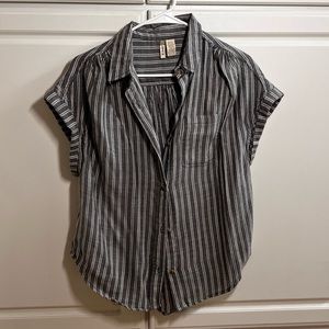 Casual Short Sleeve Button Down Shirt